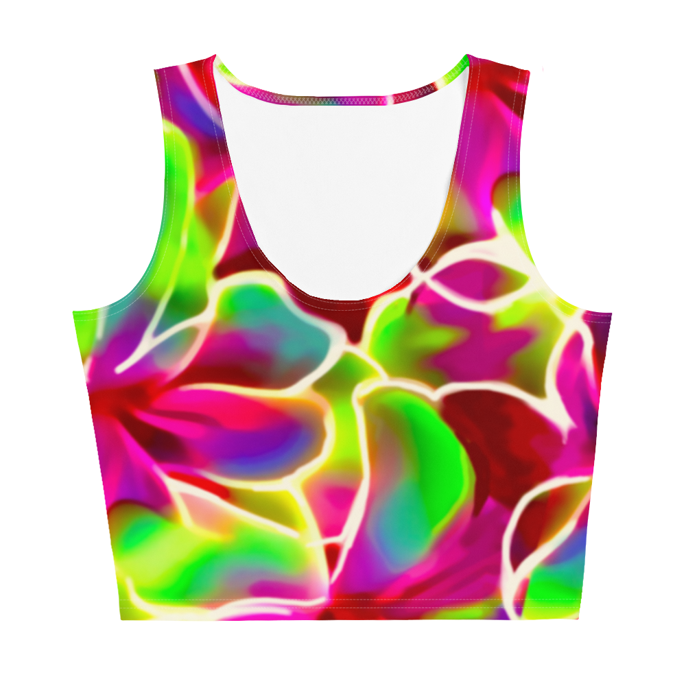 Glow petals Crop Tank/Tankini Top