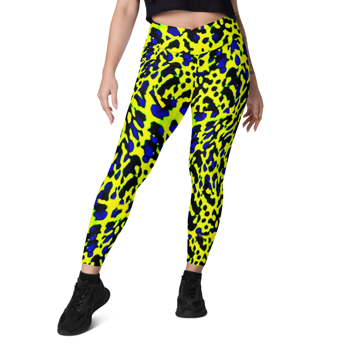 Wild Story Crossover Leggings(with pockets)