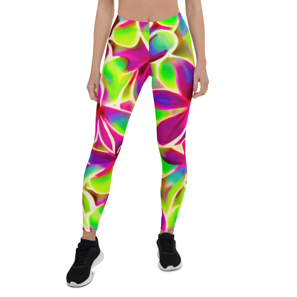 Glow Floral Leggings (no pockets)