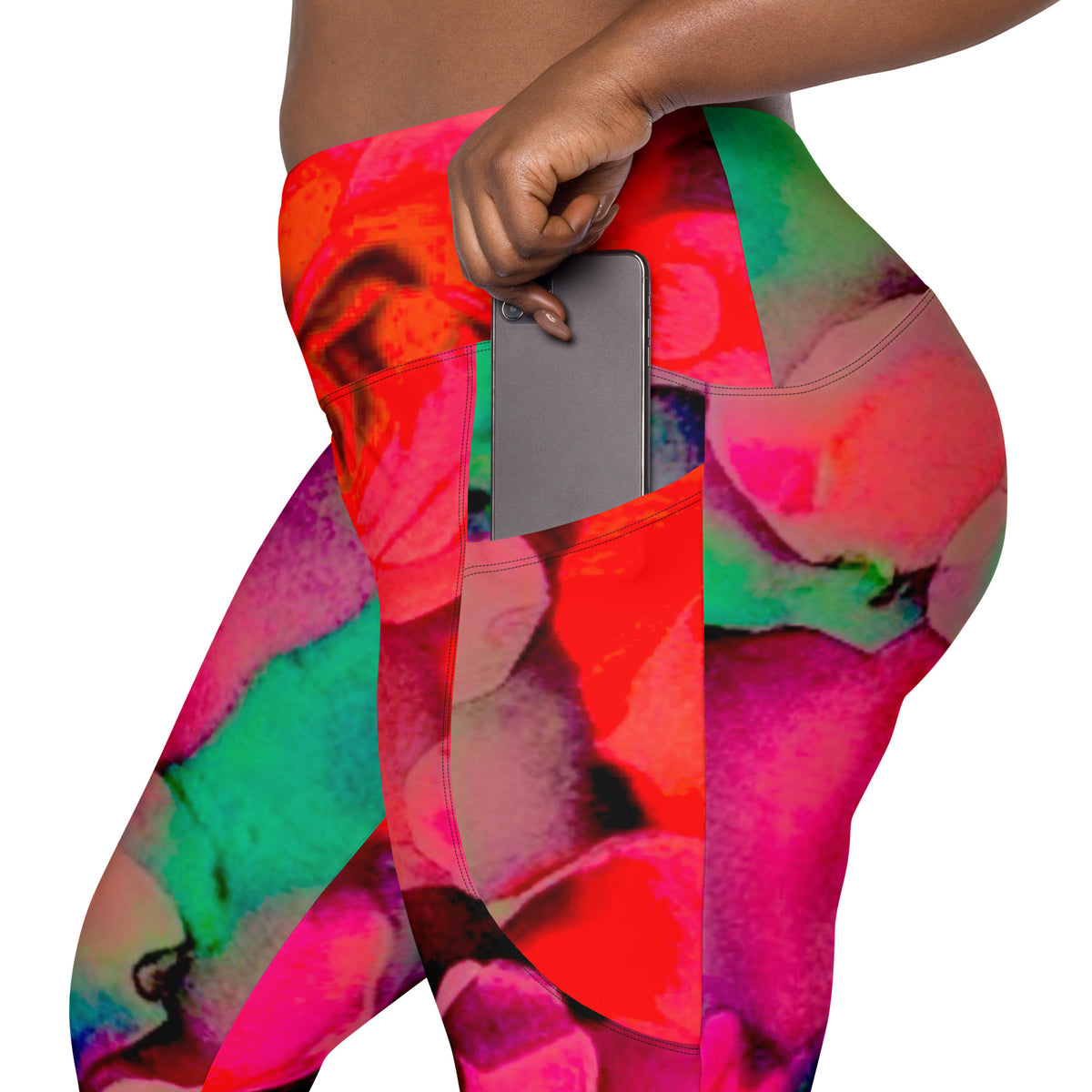 Rosy Leggings with pockets (deep pockets)