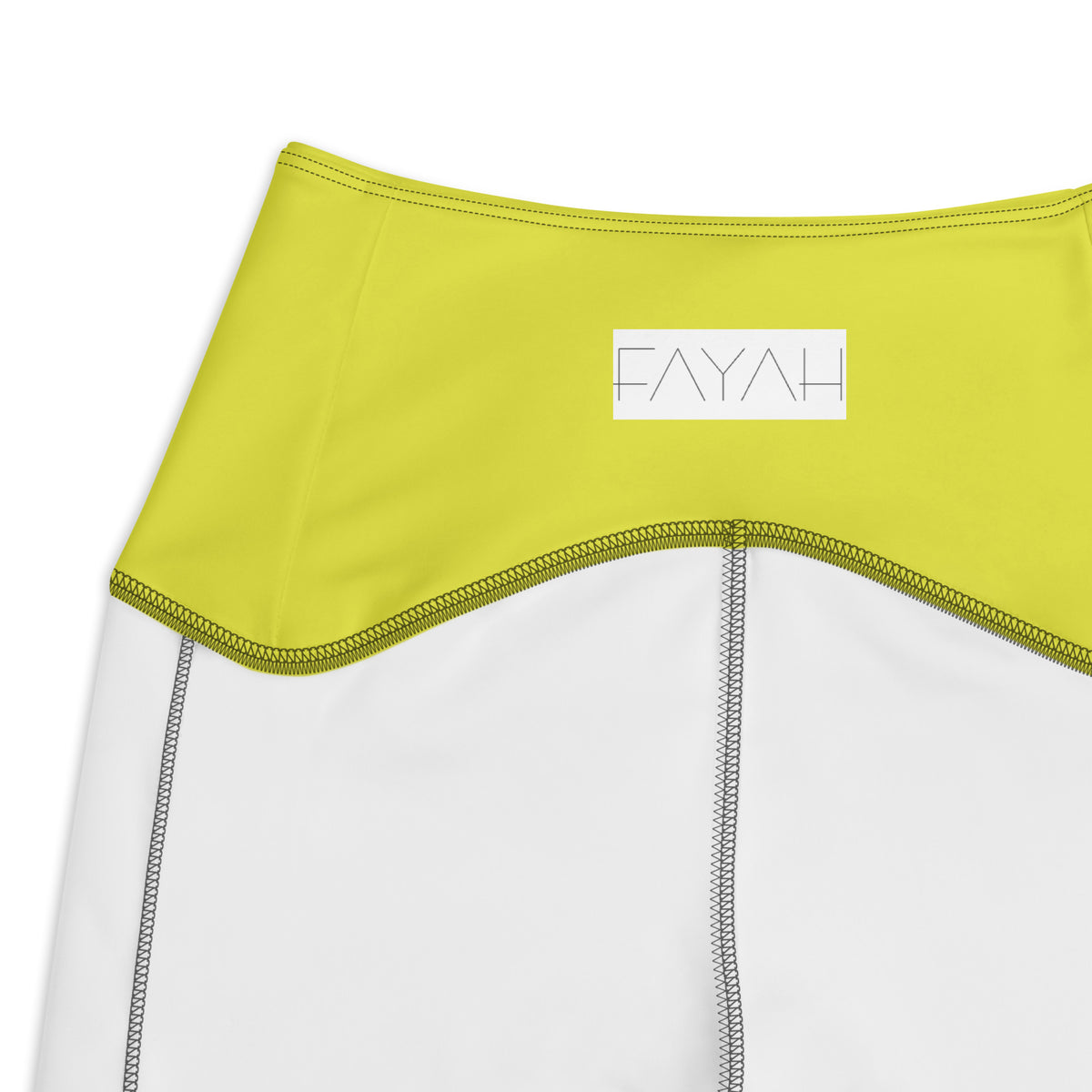 Glitch Leggings with pockets( yellow contrast)