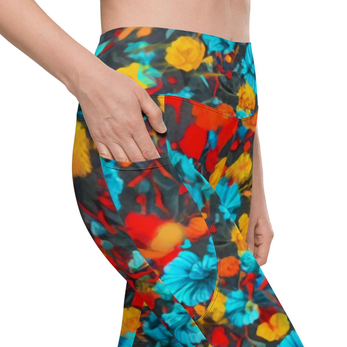 Flaxen Leggings with pockets(deep pockets)