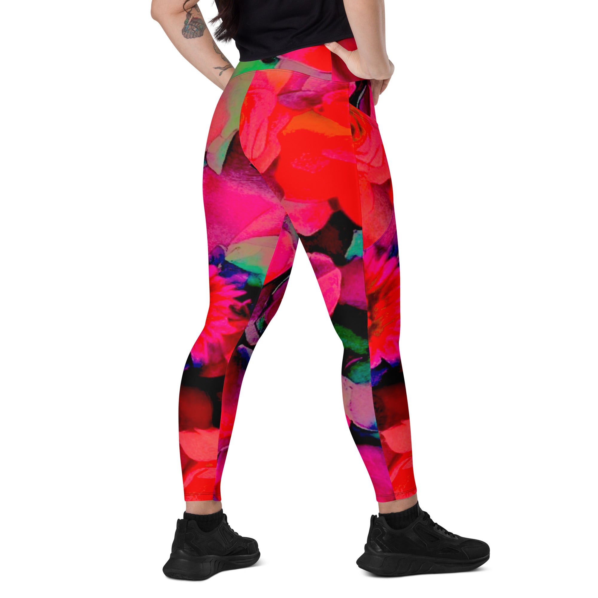 Rosy Leggings with pockets (deep pockets)