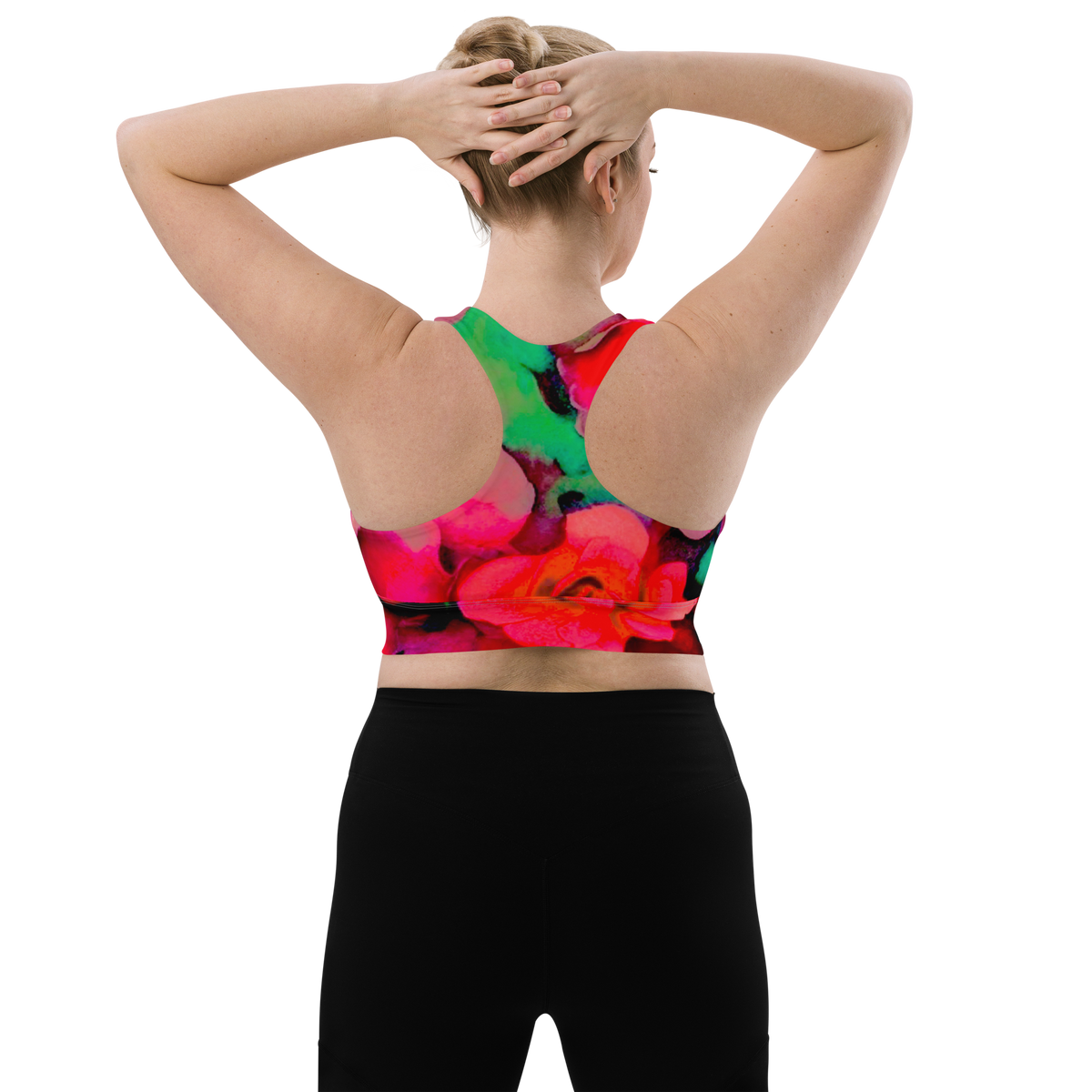 Rosy long line Sports Bra