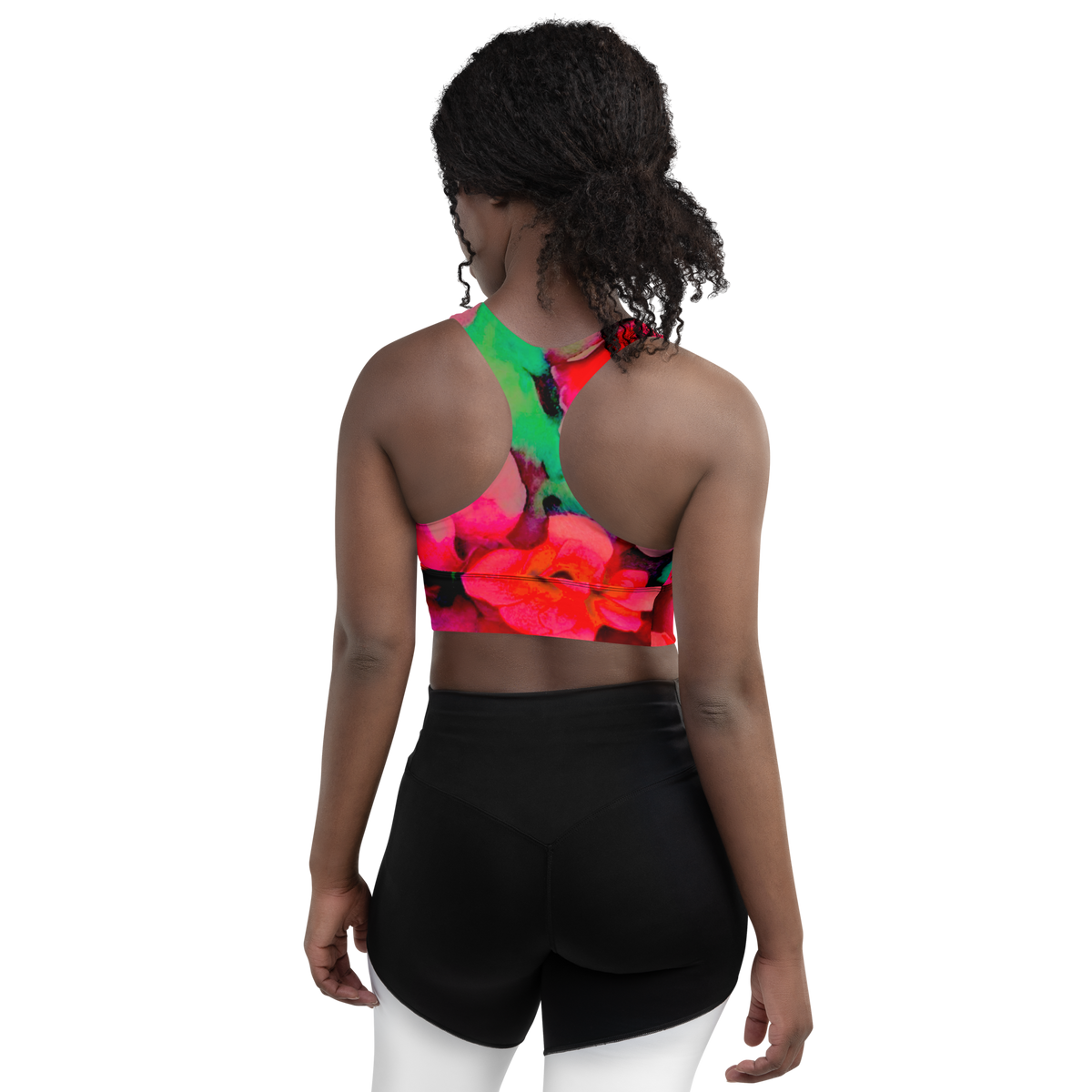 Rosy long line Sports Bra