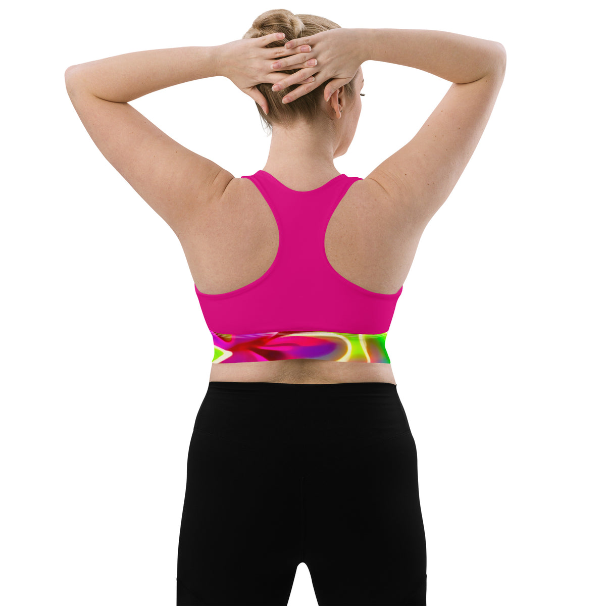 Glow Petals Longline sports bra