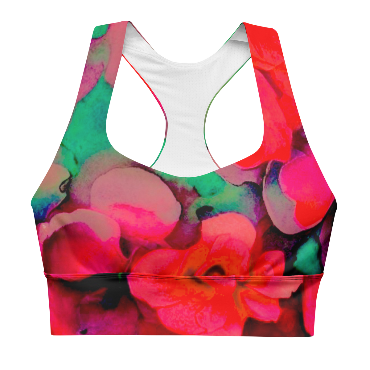 Rosy long line Sports Bra