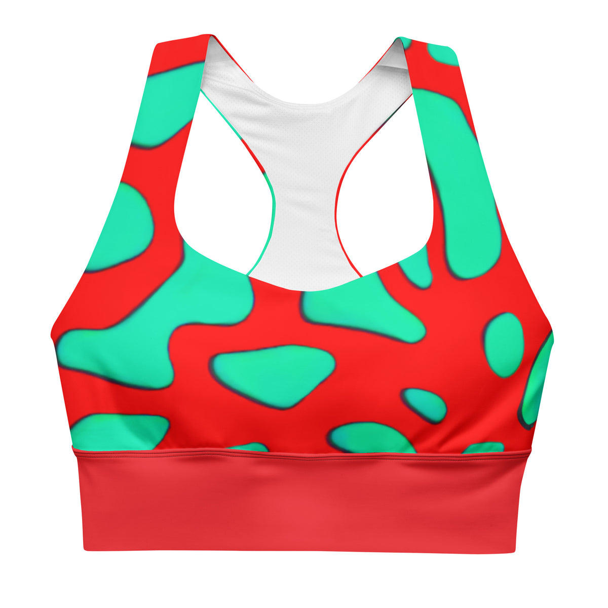 Rimose Longline sports bra with contrast