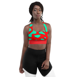 Rimose Longline sports bra with contrast