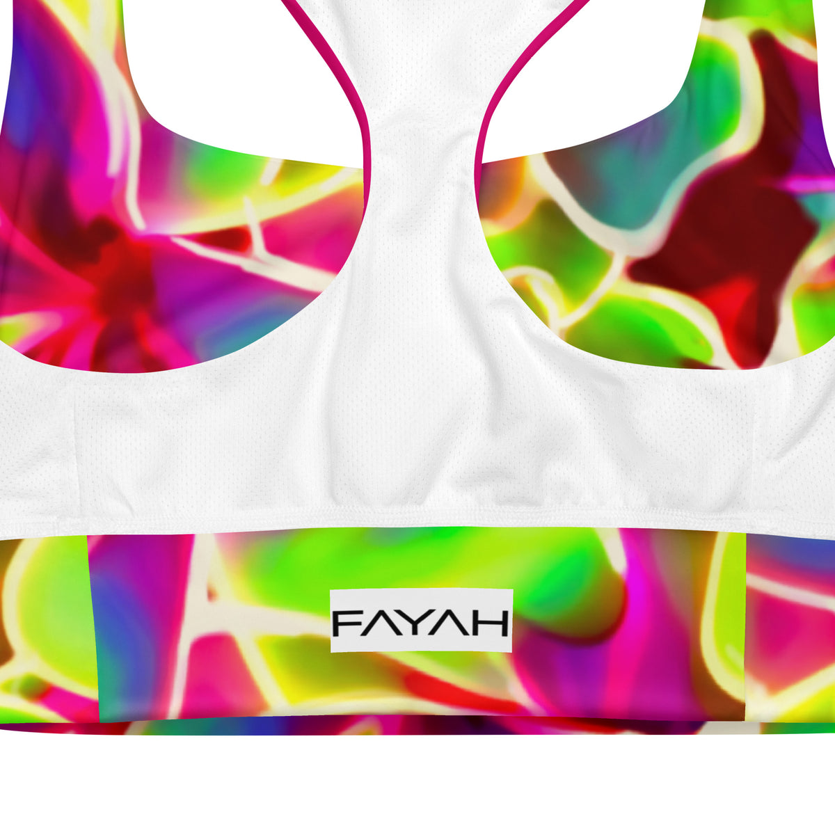 Glow Petals Longline sports bra