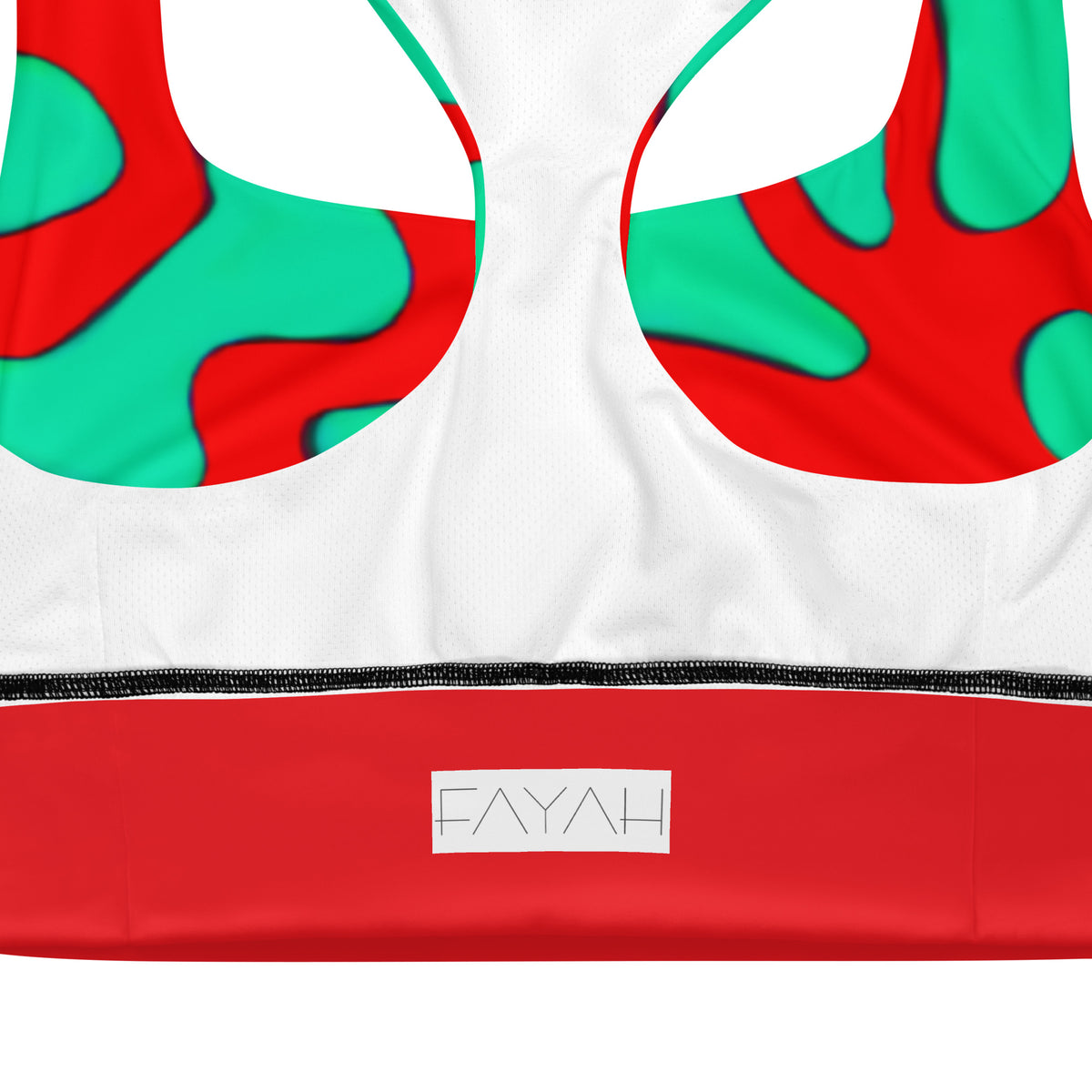 Rimose Longline sports bra with contrast