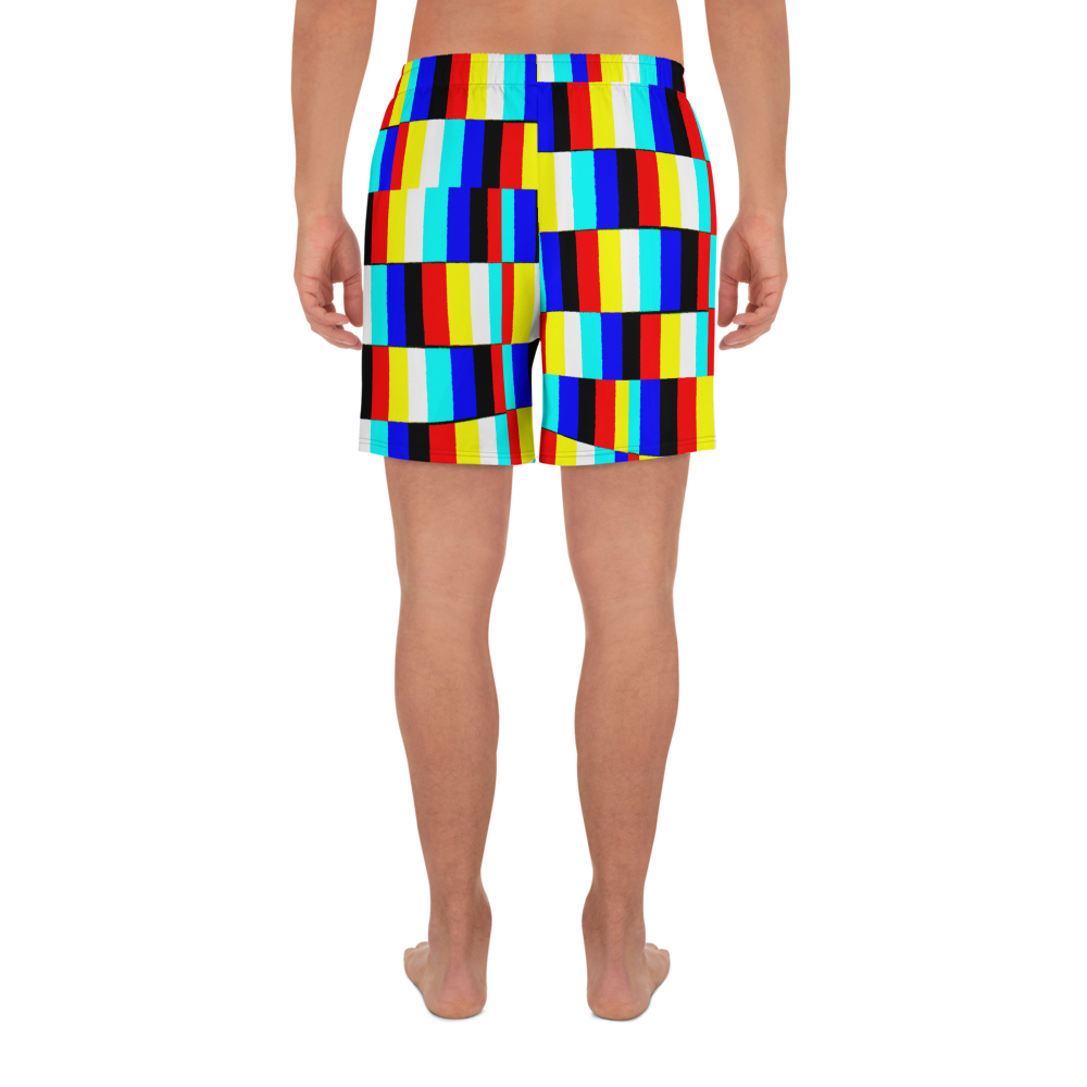 glitch Men's Recycled Athletic Shorts