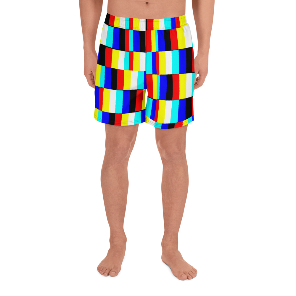 glitch Men's Recycled Athletic Shorts