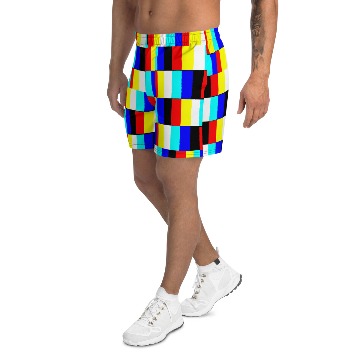 glitch Men's Recycled Athletic Shorts