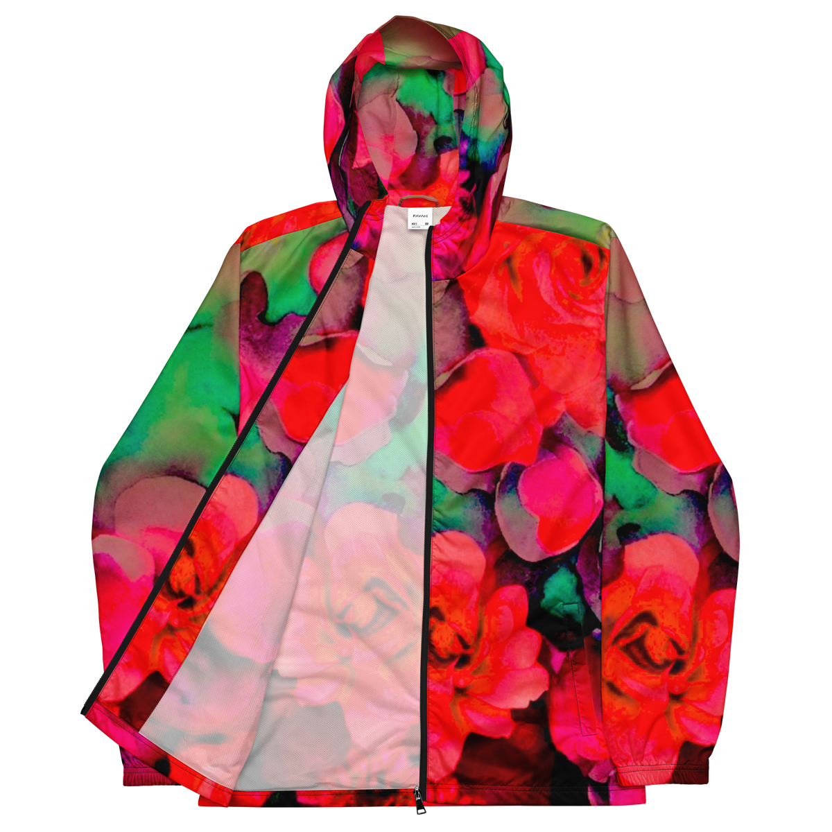 Rosy watercolor unisex fit windbreaker