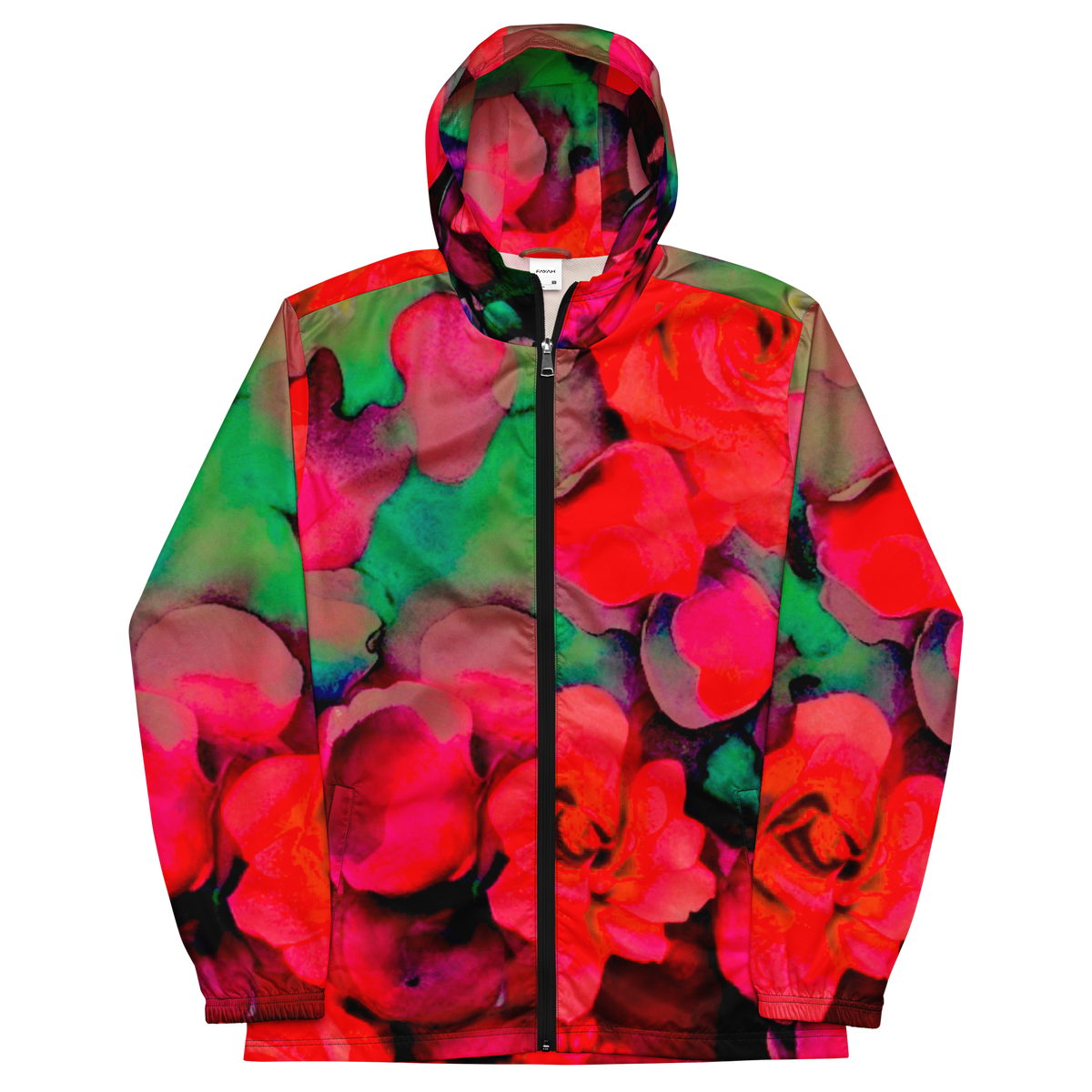 Rosy watercolor unisex fit windbreaker