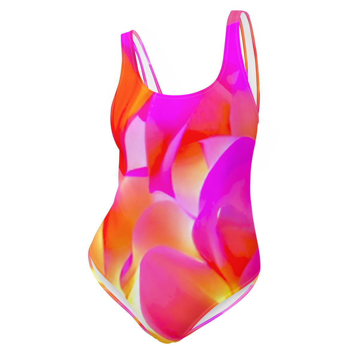 Pink and GLow One-Piece Swimsuit
