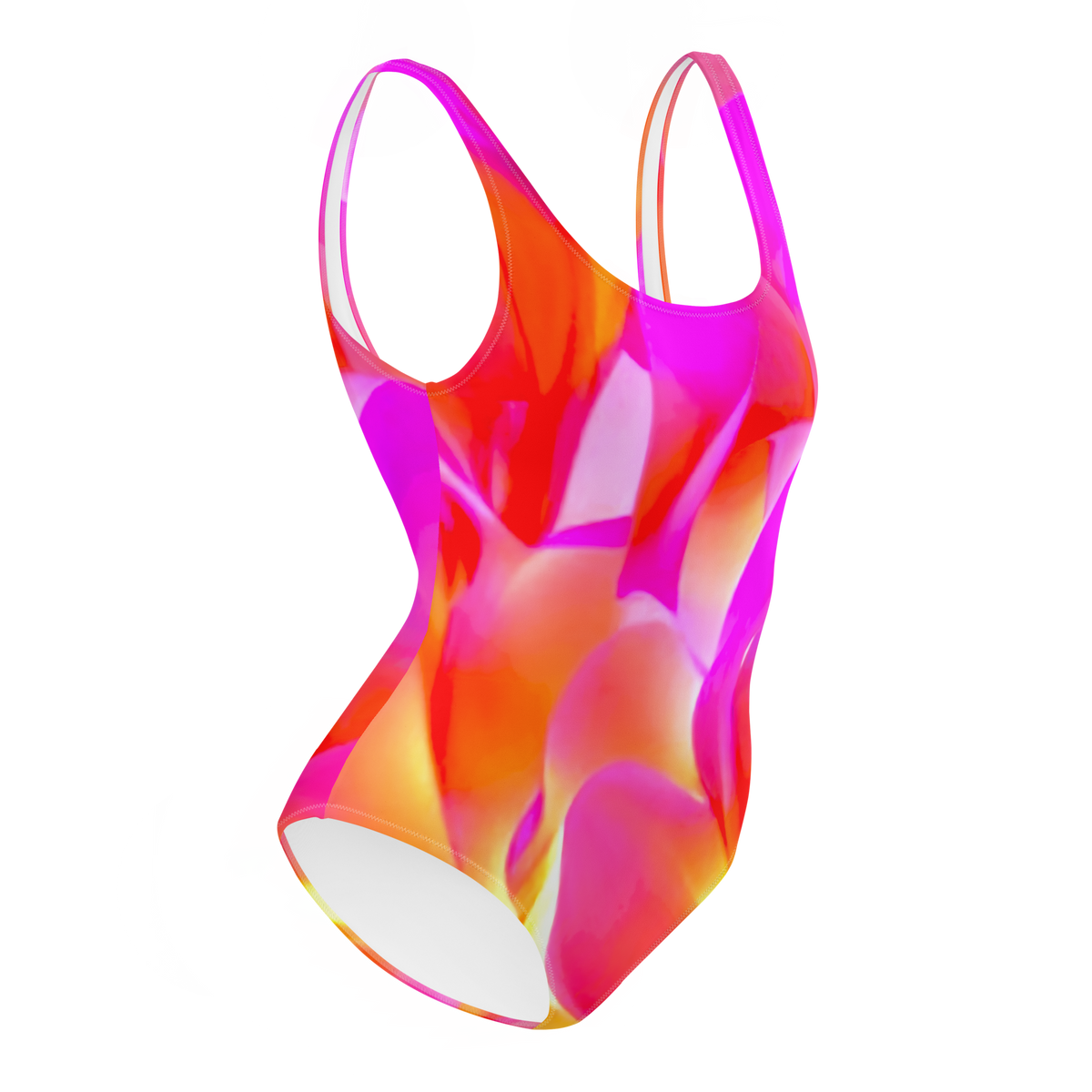 Pink and GLow One-Piece Swimsuit