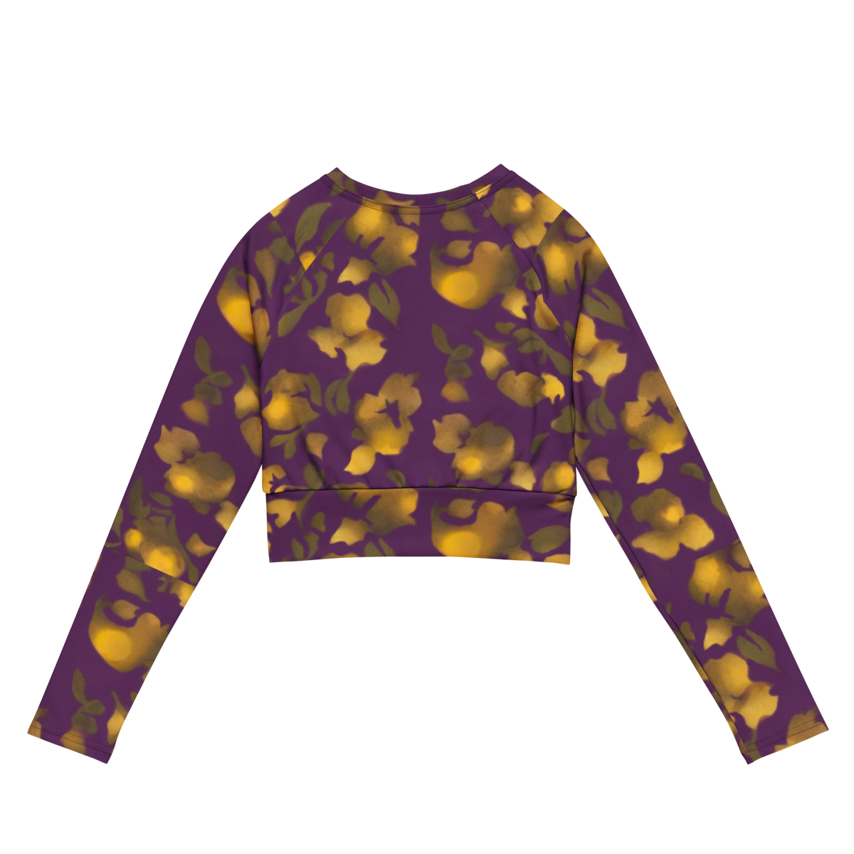 Adorned long-sleeve crop