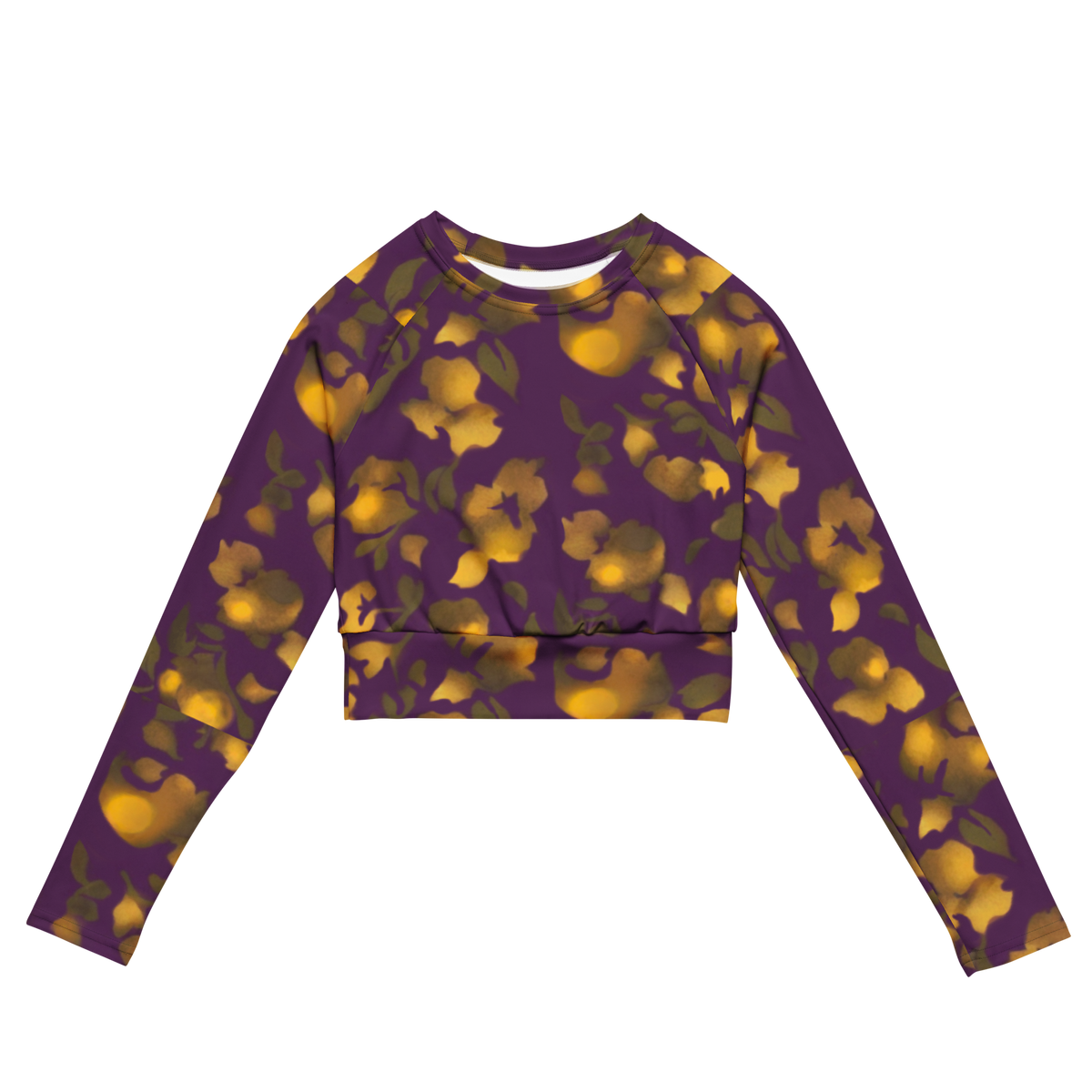 Adorned long-sleeve crop