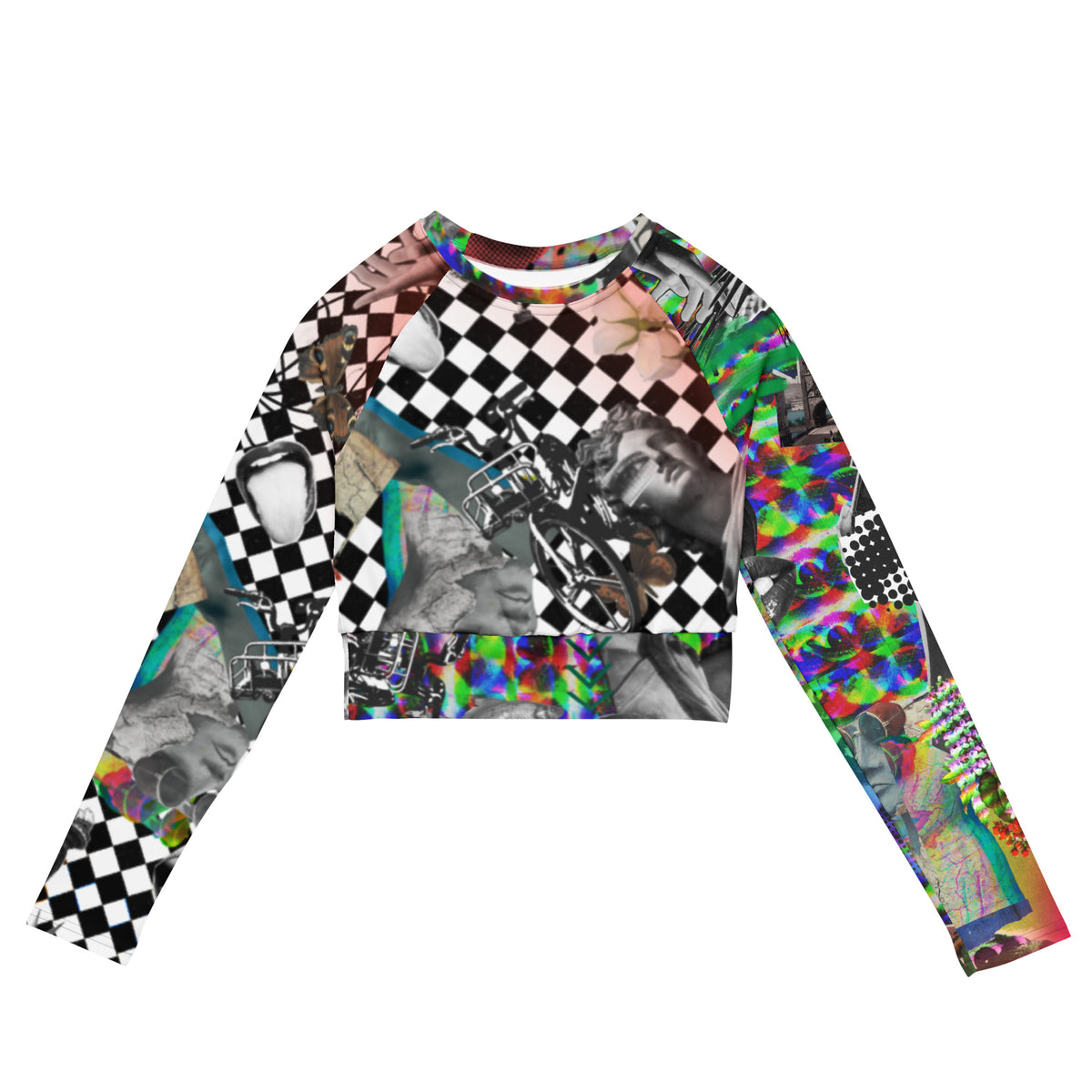 Stratified  long-sleeve crop