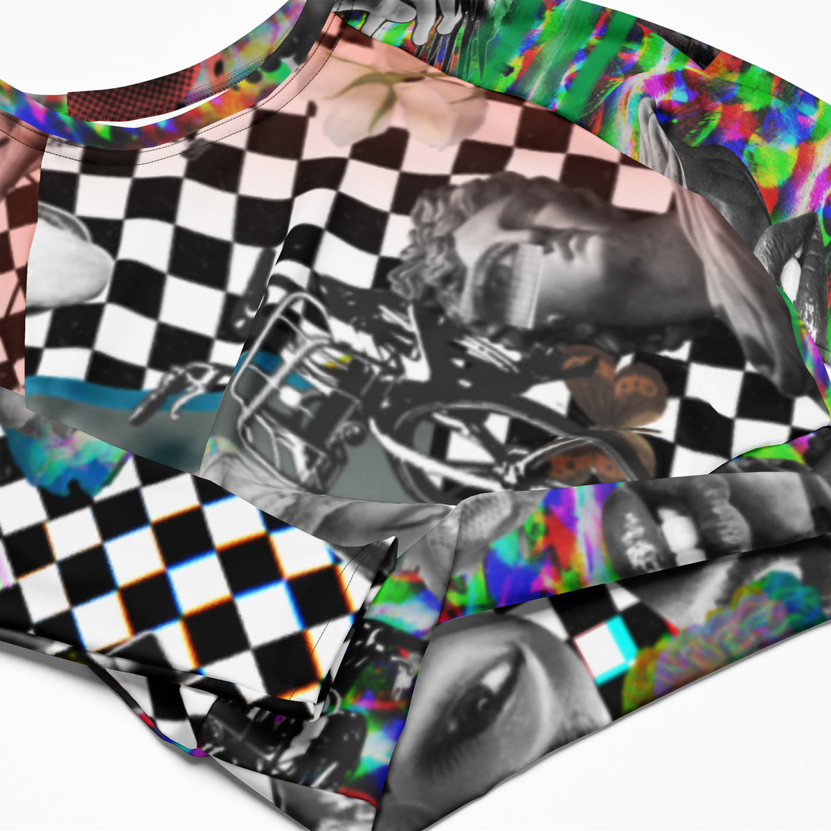 Stratified  long-sleeve crop