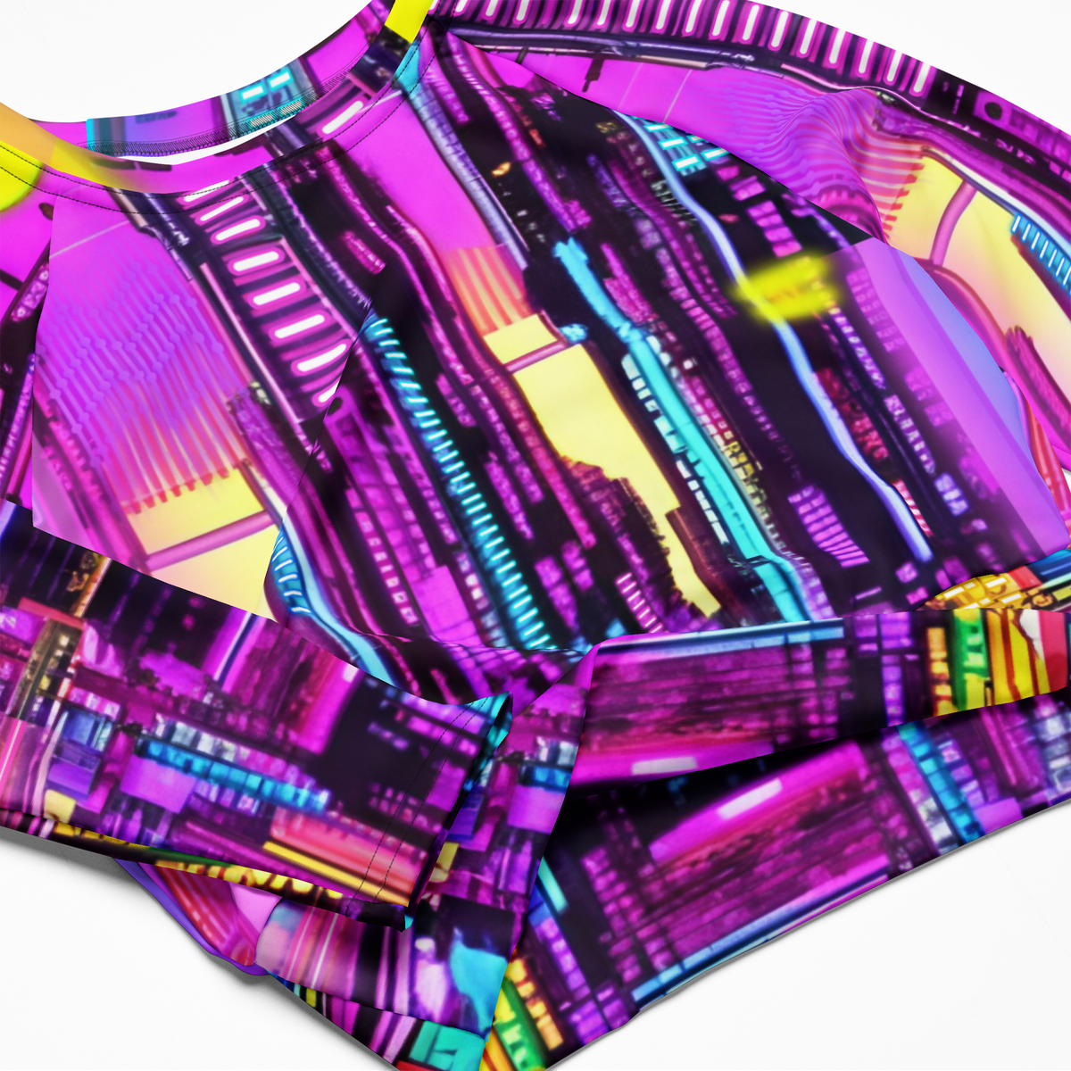 VERVE Recycled long-sleeve crop top