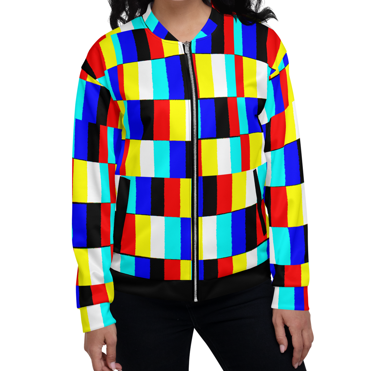 Glitch Unisex Bomber Jacket