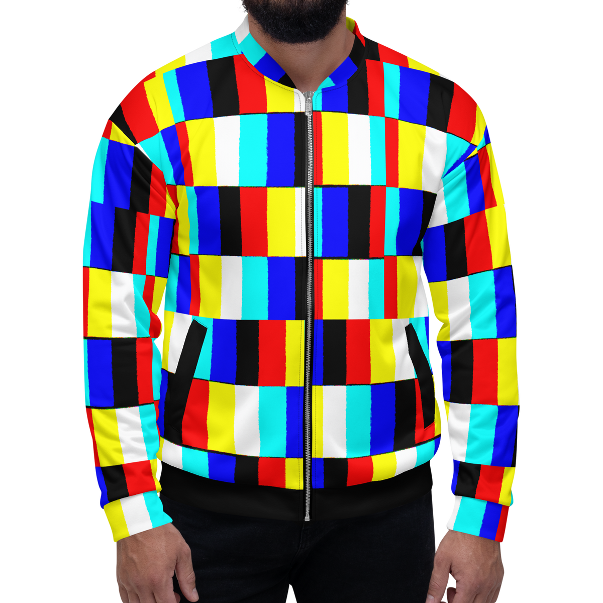 Glitch Unisex Bomber Jacket