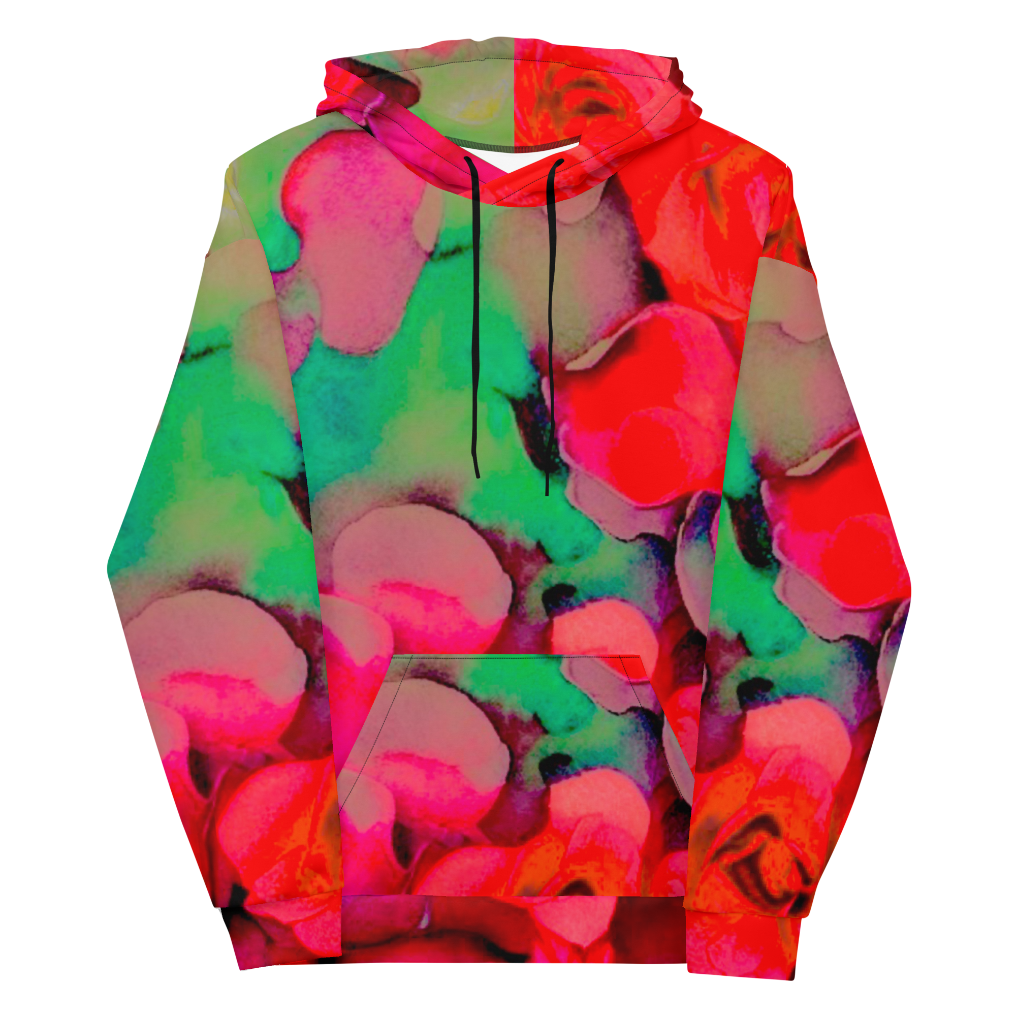 Rosy Watercolor Hoodie (unisex fit size down for a tighter fit)