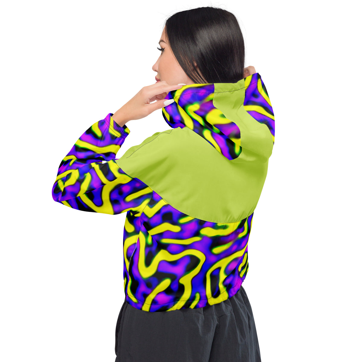 Quantum cropped windbreaker