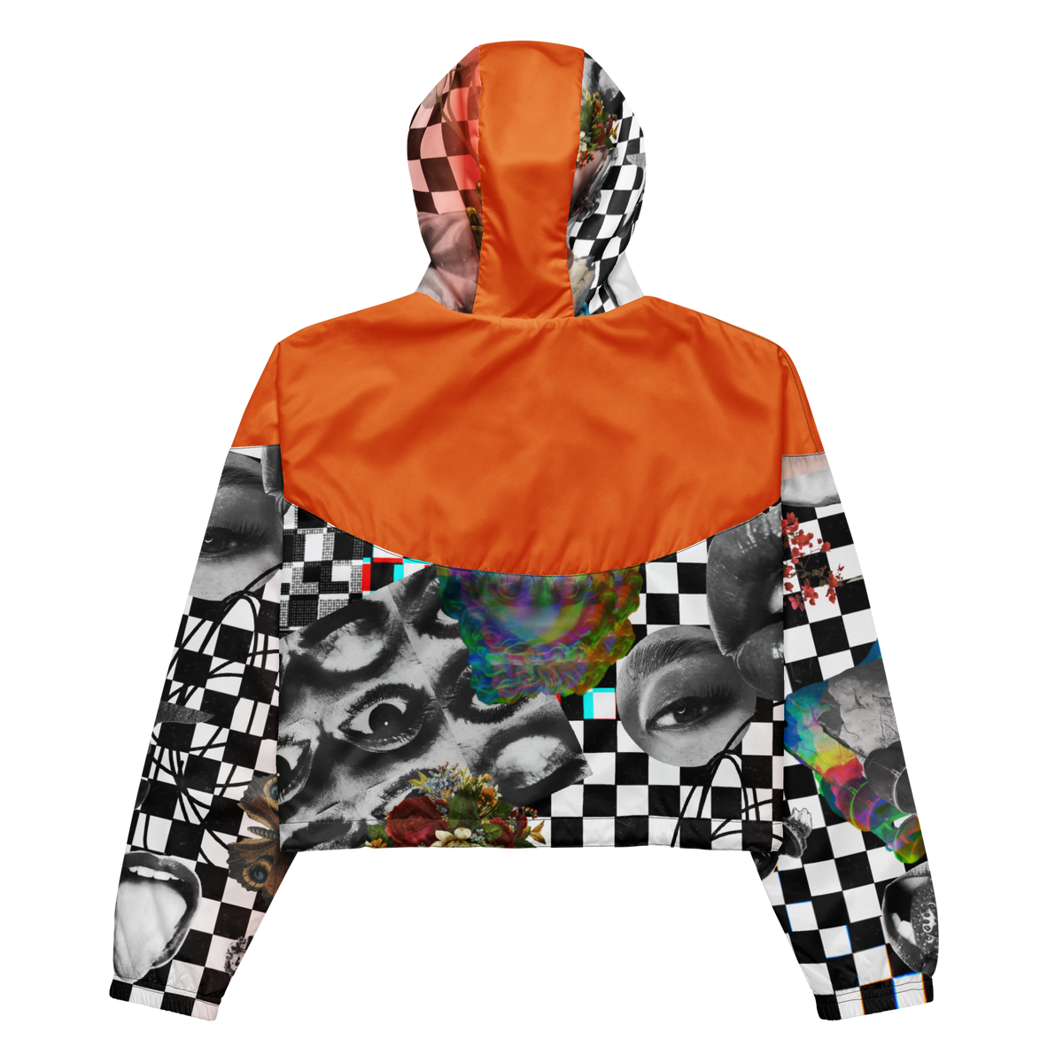 Stratified cropped windbreaker