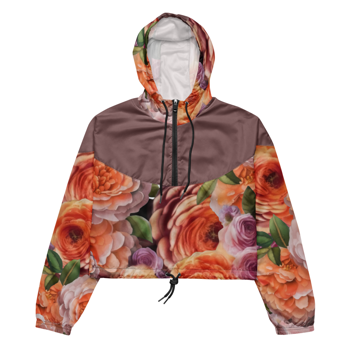 Felicity cropped windbreaker(dusty plum)