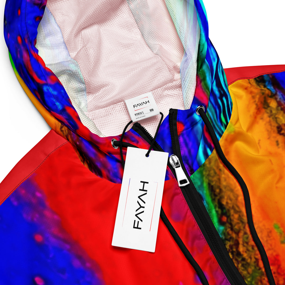 Splash cropped windbreaker