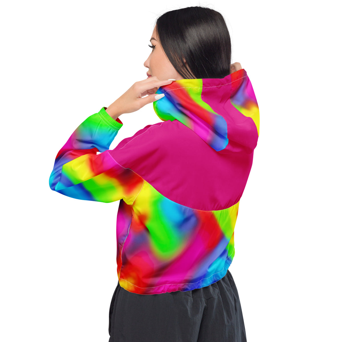 Slay on it cropped windbreaker