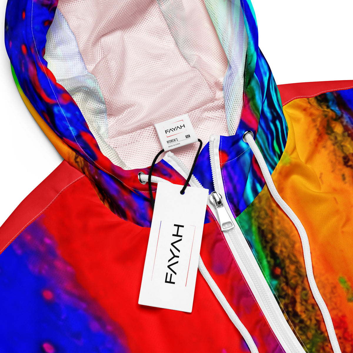 Splash cropped windbreaker