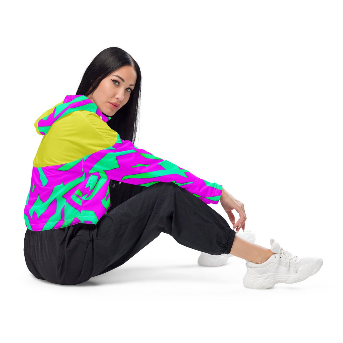 Stride cropped windbreaker