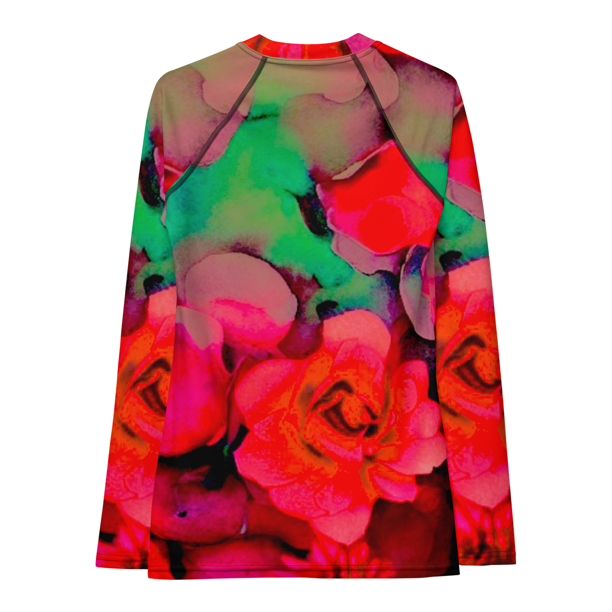 Rosy Watercolor Women's long sleeve versatile Rash Guard