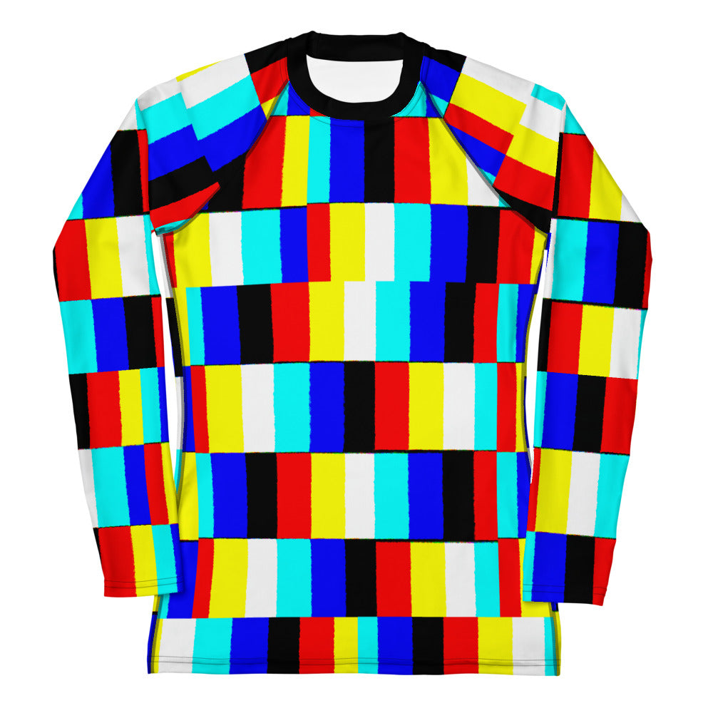 glitched Women's long sleeve Athl. Shirt