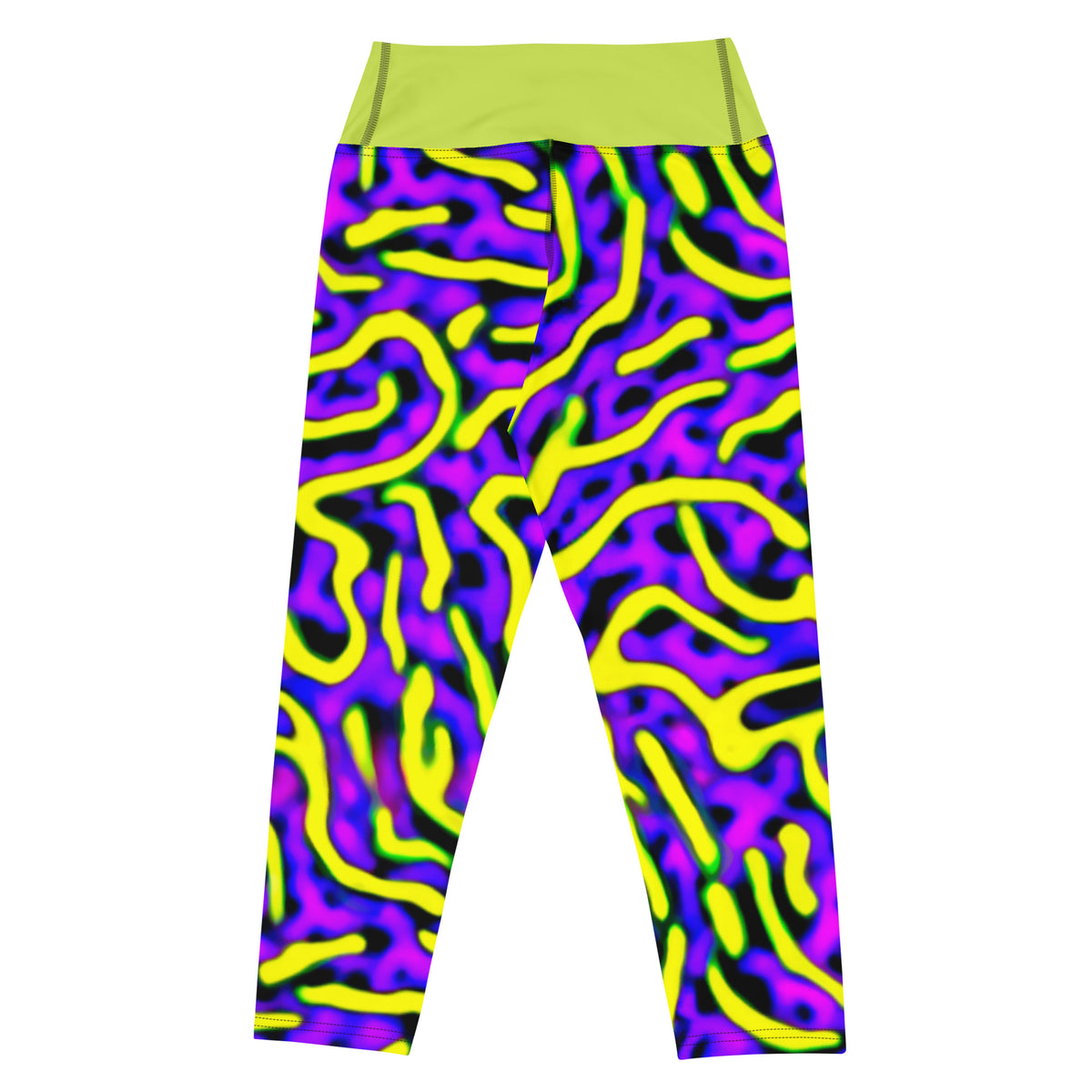 Quantum Yoga Capri Leggings (contrast waistband)
