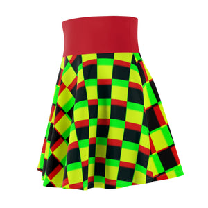SPLINTER Women's Skater Skirt (red contrast)