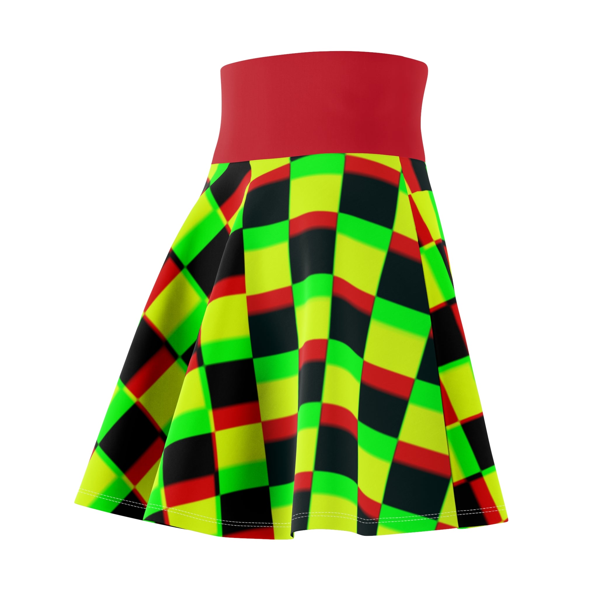 SPLINTER Women's Skater Skirt (red contrast)