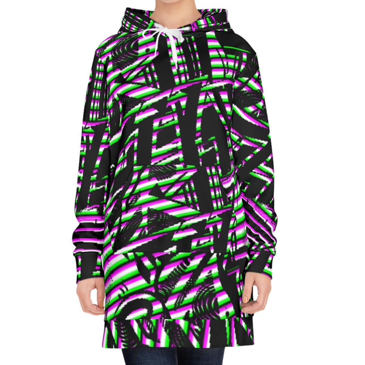 INKED PIXEL Hoodie Dress
